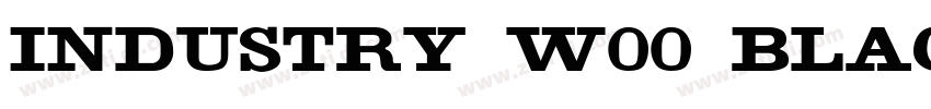 Industry W00 Black字体转换